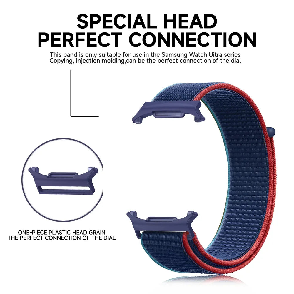 Breathable Nylon Loop Strap for Samsung Galaxy Watch Ultra and Samsung Galaxy Watch Ultra (2025)