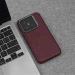 Luxury Business Retro PU Leather Shockproof Magnetic Case for Xiaomi 15 Series