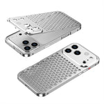 Metal Heat Dissipation Case with Textured Dot Surface for iPhone 18 Series