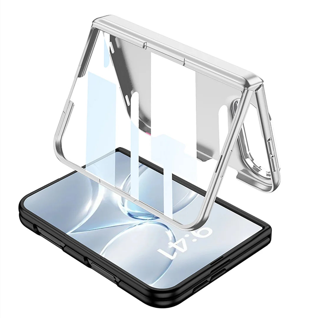 Transparent Hinge Protection Case for iPhone Duo