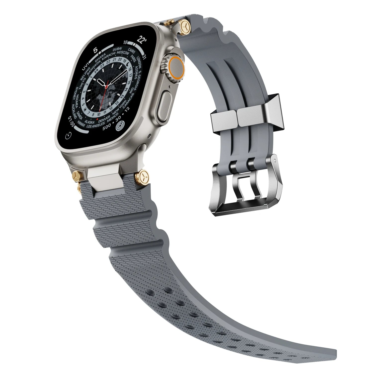 Heavy-Duty Silicone Watch Strap for Apple Watch
