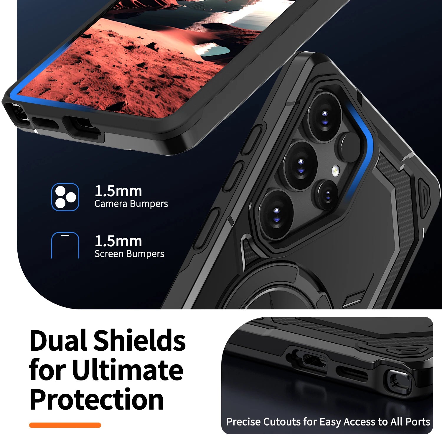 Protective Magnetic Case for Samsung Galaxy S24 Series