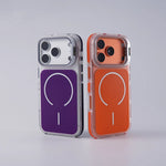 iPhone 17 Series Anti-Fall MagSafe Case with Metal Camera Frame & Stand