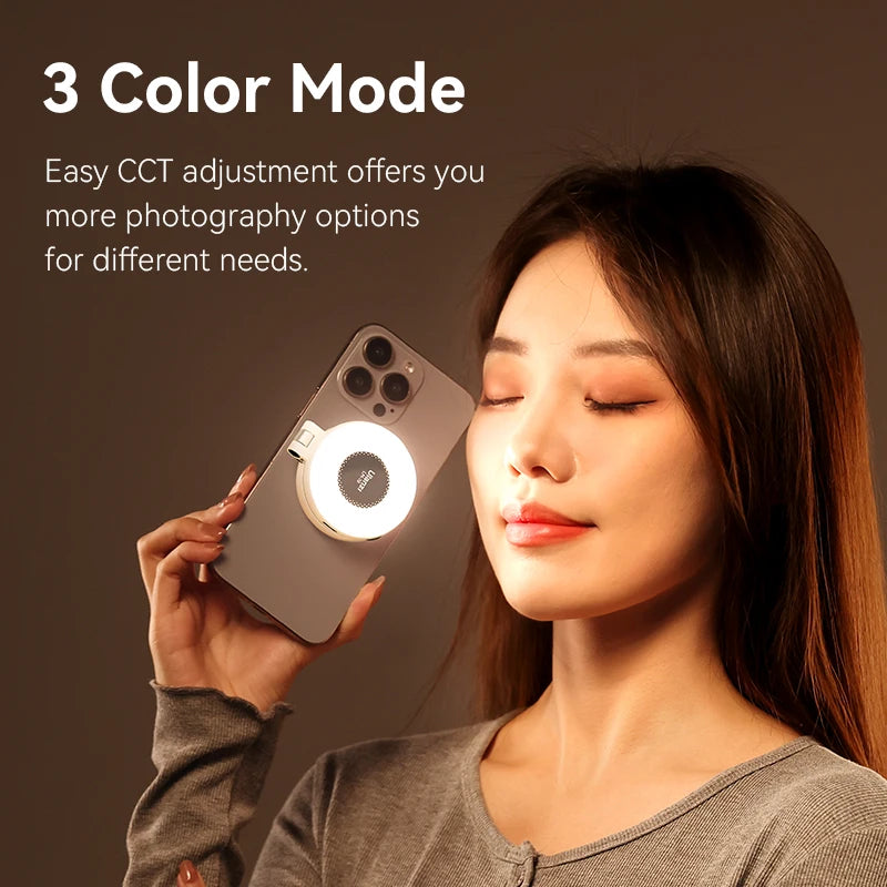 Ulanzi LM19 Bi-color MagSafe Light Phone Stand for iPhone