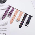Luxury Shiny Glitter Leather Strap for Apple Watch