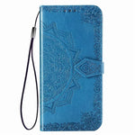 Premium Leather 3D Engraved Flip Wallet Case for iPhone 17 Series