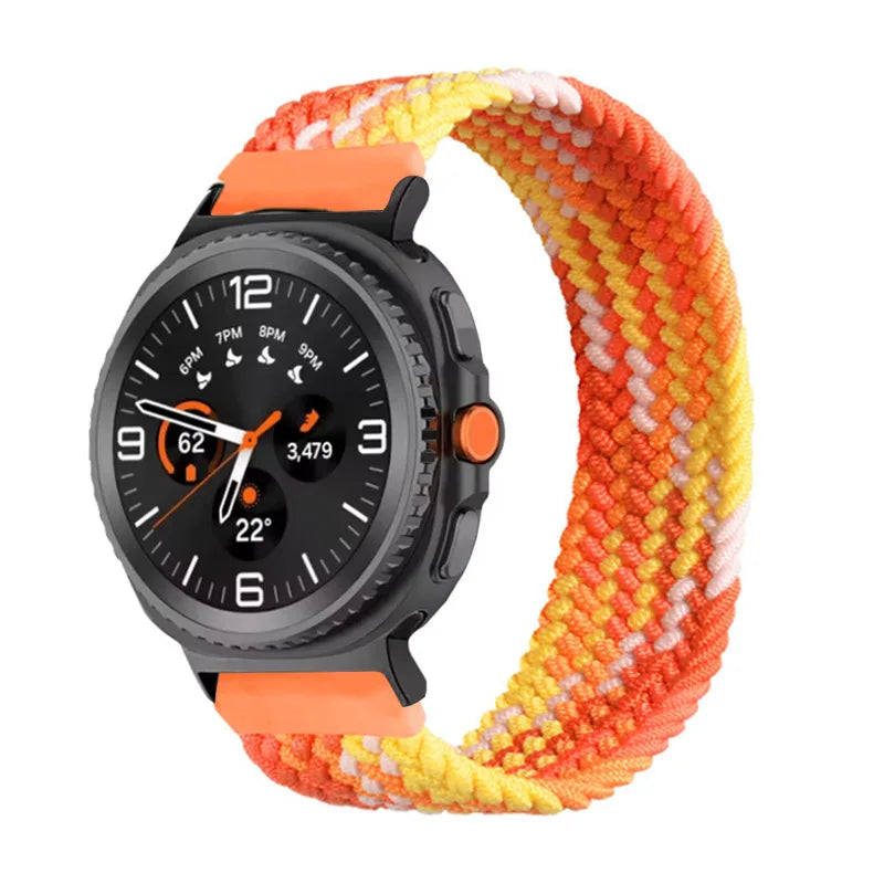 Braided Solo Loop Nylon Bracelet for Samsung Galaxy Watch 8 & Galaxy Watch 8 Classic
