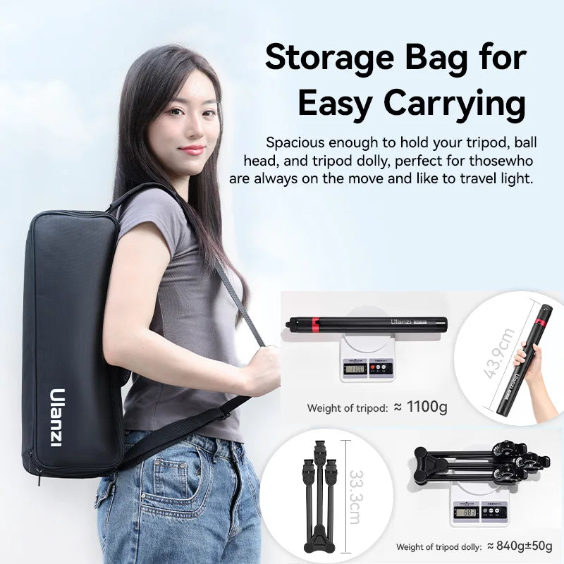 Ulanzi AT-02 Portable Tripod Dolly Kit