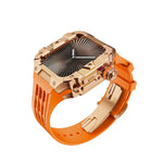 Luxury Stainless Steel Case & Silicone Strap Modification Kit for Apple Watch Series 10 (46mm)