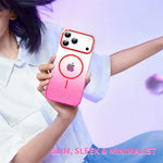 MagSafe Shockproof Transparent Case with Glitter Design for iPhone 17 Series