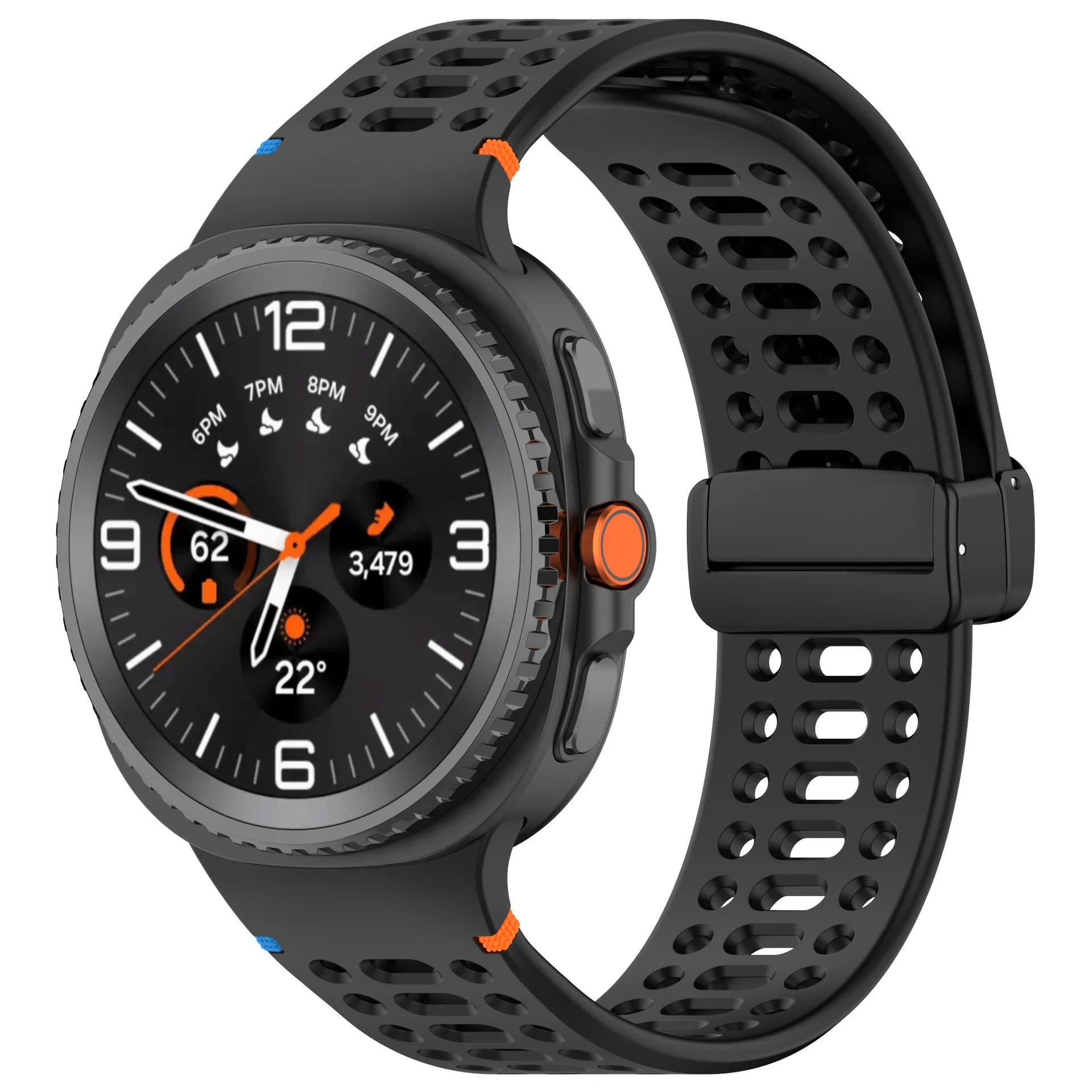 Soft Silicone Replacement Band with Magnetic Clasp for Samsung Galaxy Watch 8 & Galaxy Watch 8 Classic