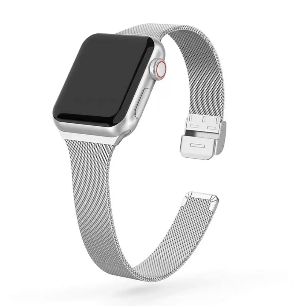 Premium Slim Milanese Loop Metal Band for Apple Watch