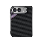 Water-Resistant Carbon Fiber MagSafe Case with Raised Camera Protection for iPhone Duo
