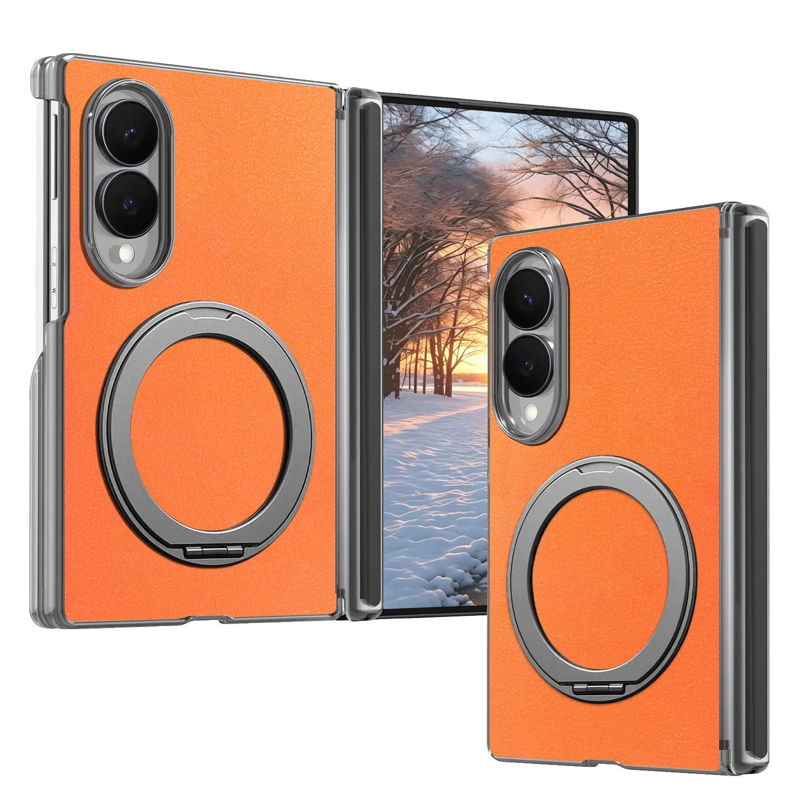 Premium Magnetic Leather Case with Central Hinge Protection for Samsung Galaxy Z Fold 8