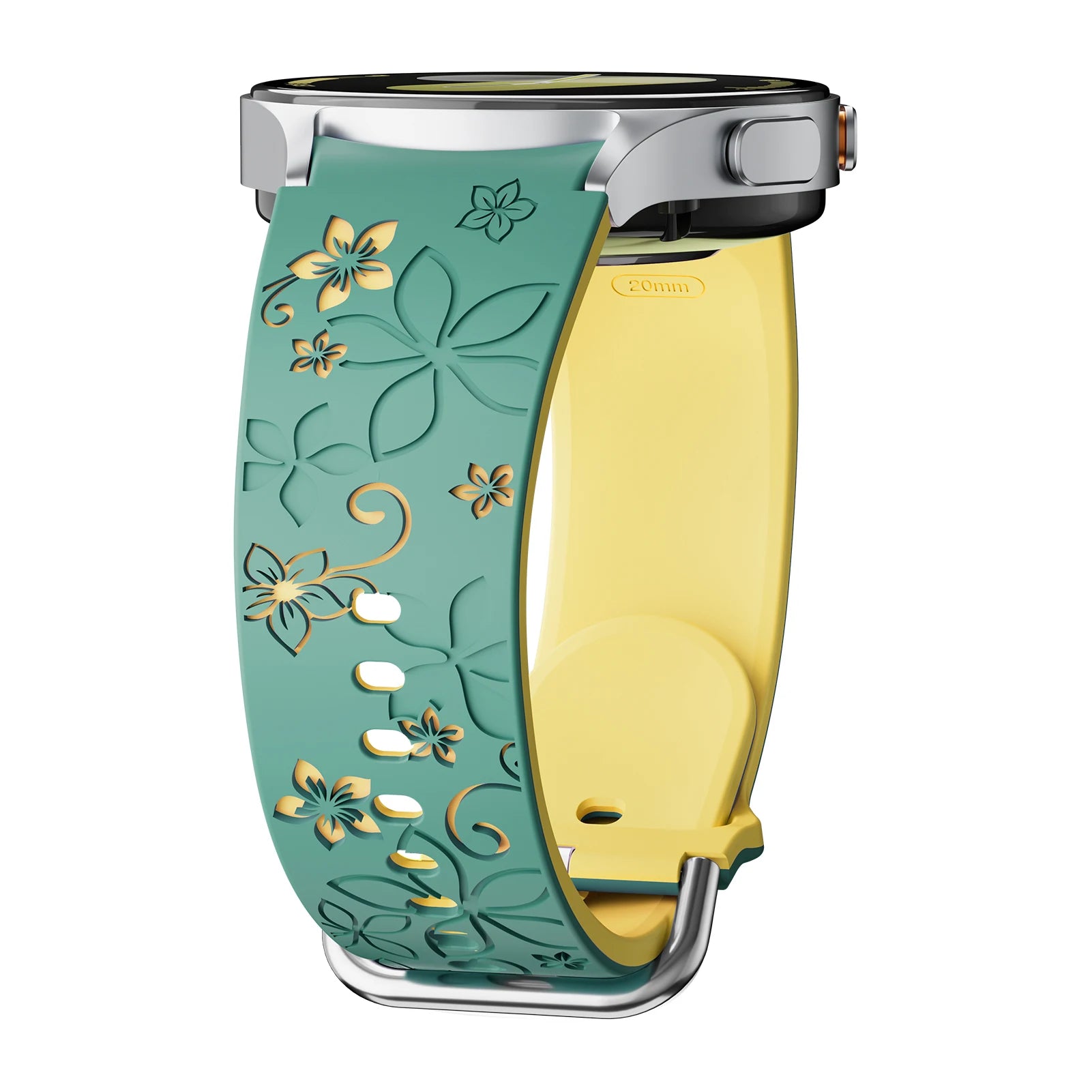 Engraved Silicone Sport Band for Samsung Galaxy Watch 7