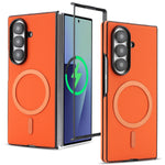 Carbon Fiber Magnetic Leather Case for Samsung Galaxy Z Fold 6