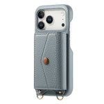 Premium Multi-Functional Leather Wallet Case with Built-In Makeup Mirror & Strap for iPhone 17 Series