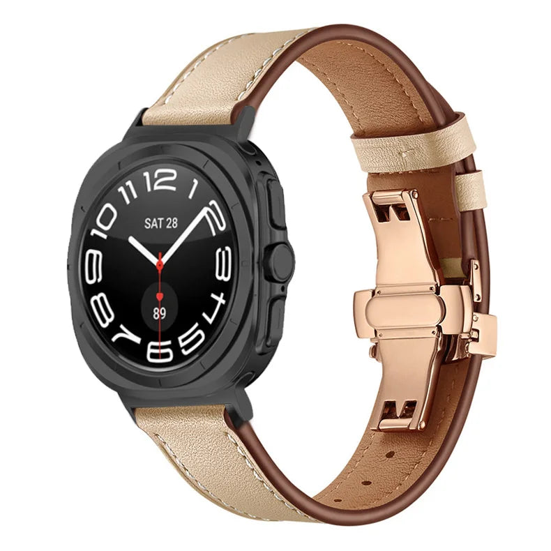 Classic Leather Strap for Samsung Galaxy Watch Ultra and Samsung Galaxy Watch Ultra (2025)
