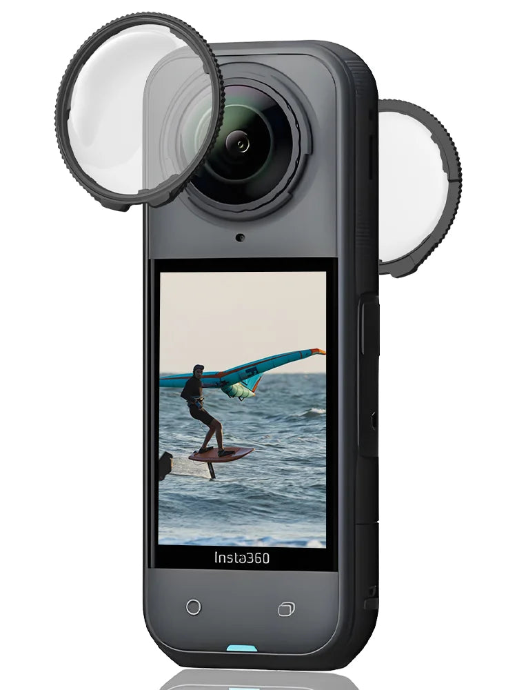 2-in-1 Optical Glass Lens Guards & HD Screen Protector for Insta360 X5