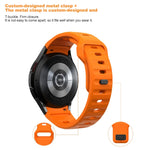 No Gaps Silicone Strap for Samsung Galaxy Watch 7 - Smooth & Secure Fit