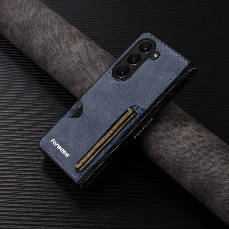 Samsung Galaxy Z Fold 5 Retro Leather Case