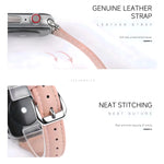 Elegant Slim Leather Strap for Apple Watch