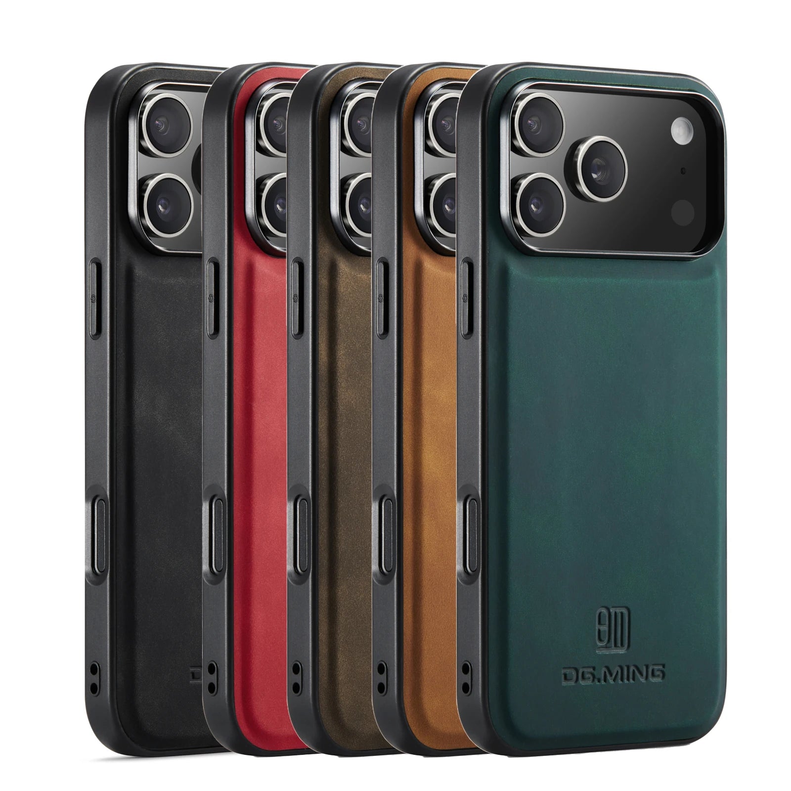 Elegant Shockproof Genuine Leather MagSafe Case for iPhone 17 Series