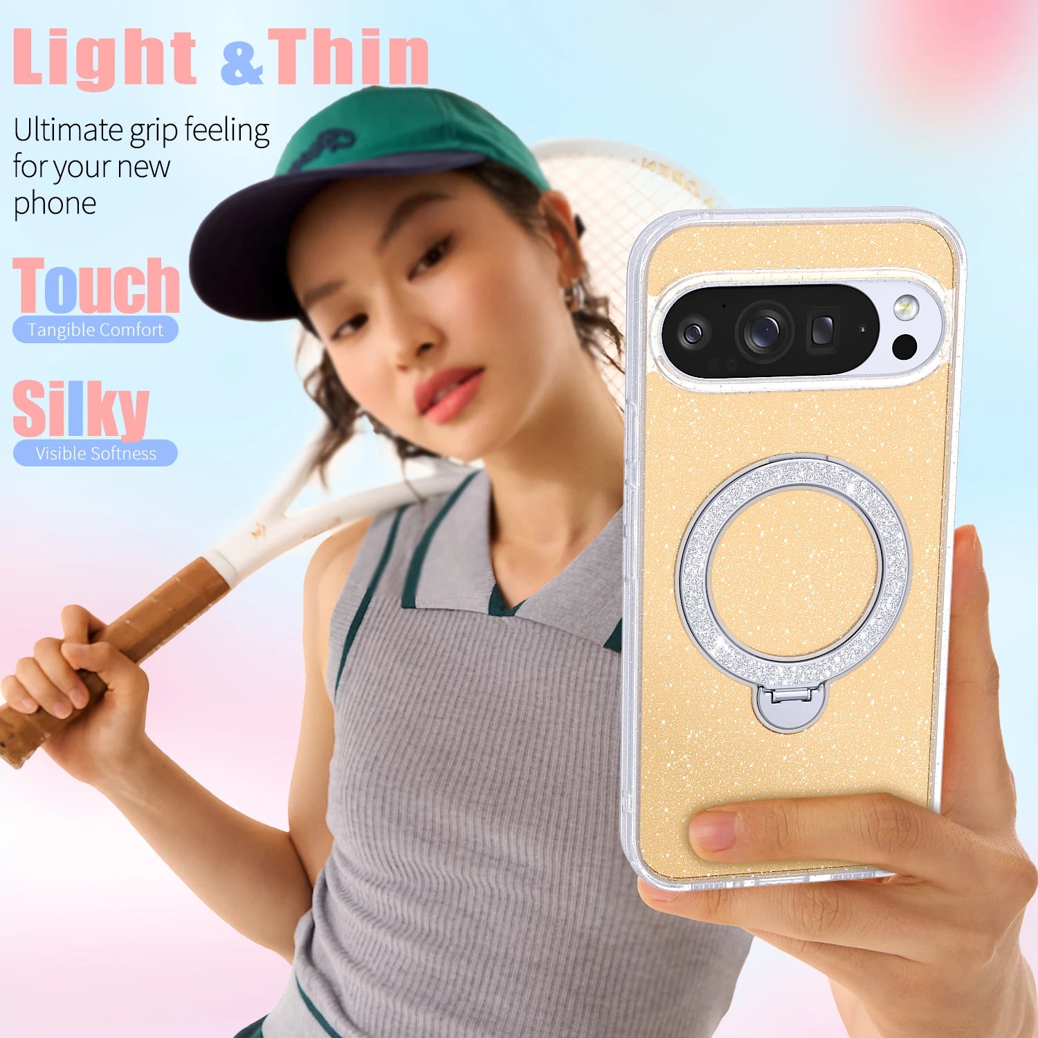 Google Pixel 10 Series Magnetic Protective Case with Ring Holder
