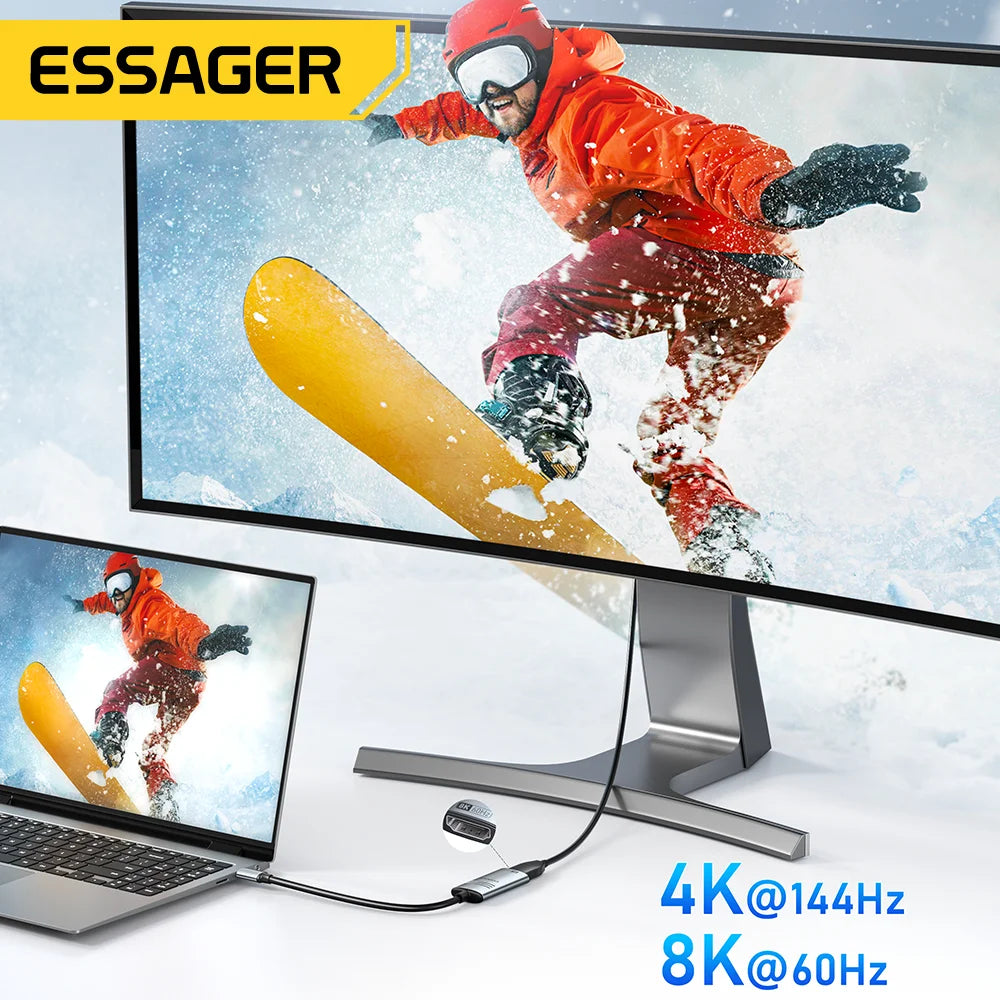 Essager 4K HDMI to USB-C Cable Adapter