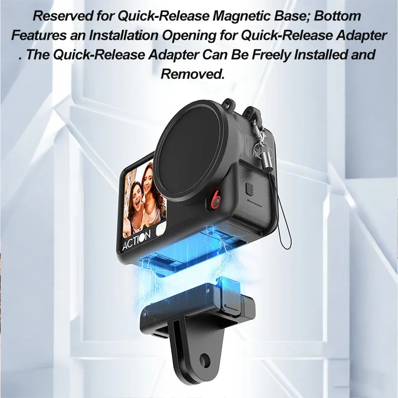 Soft Silicone Protective Case & Lens Cap for DJI Osmo Action 6