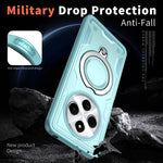 Dropproof Magnetic Case with Rotatable Ring Stand for Xiaomi Redmi 14C