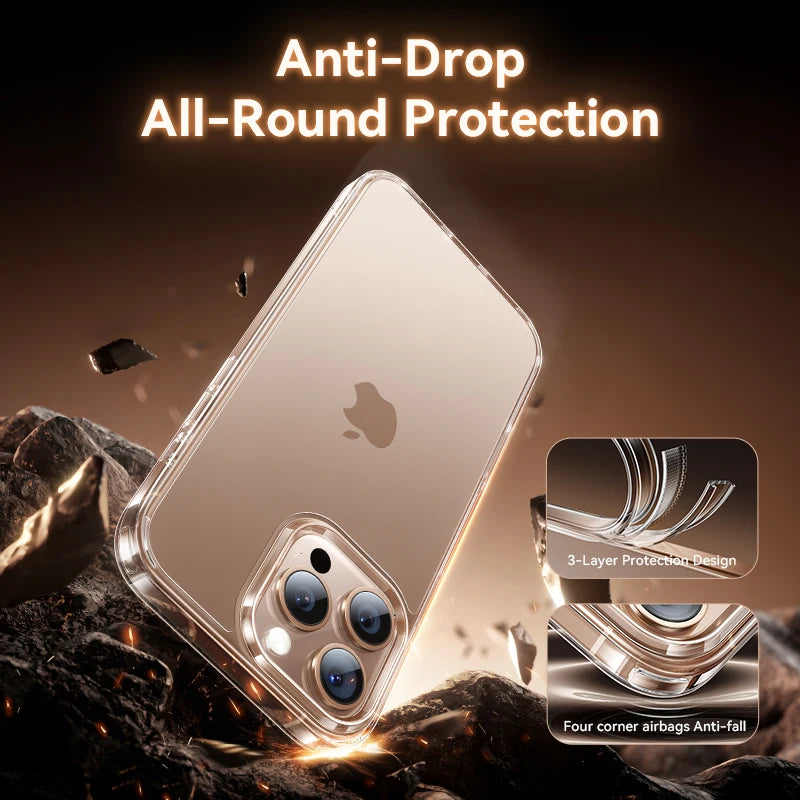 Shockproof Frosted Transparent Case for iPhone 17 Series