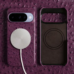 Ostrich Embossed Magnetic Case for Google Pixel 9 Series