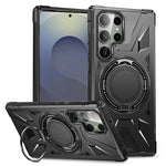 Shockproof Magnetic Armor Case with Ring Stand for Samsung Galaxy S26 Series