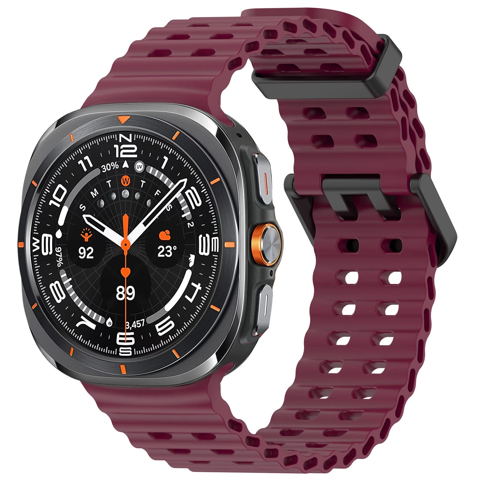 Marine Silicone Sport Band for Samsung Galaxy Watch Ultra and Samsung Galaxy Watch Ultra (2025)