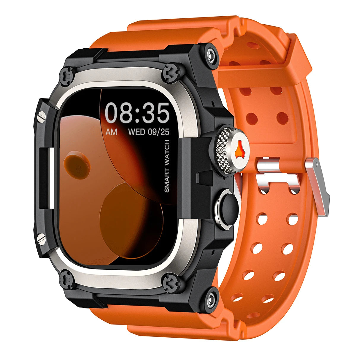 Silicone Rugged Strap with Metal Case for Apple Watch Ultra 3
