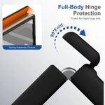 Integrated Tempered Glass Screen Protector Case with Magnetic Ring Mount for Samsung Galaxy Z Fold 8