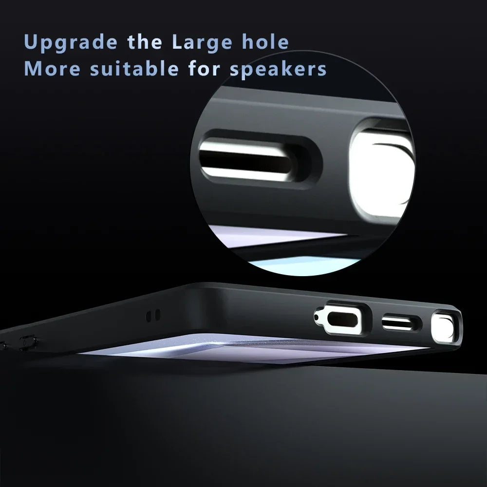 Shockproof Armor Matte Frosted Acrylic Case for Samsung Galaxy S25 Series
