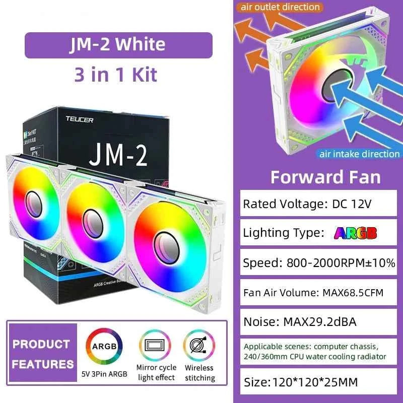 TEUCER JM-2 ARGB Cooling Fan Kit