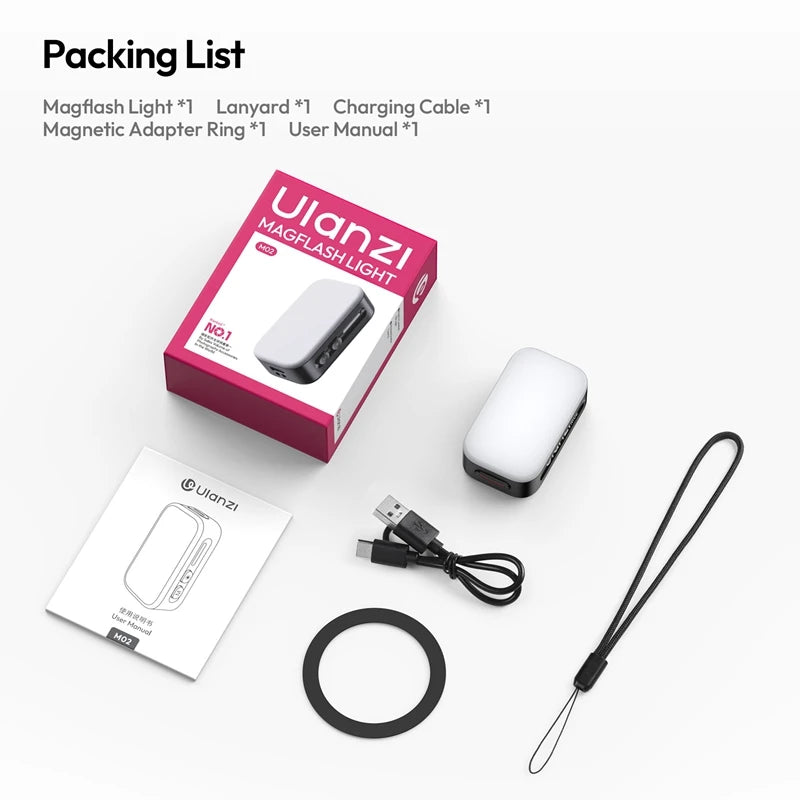 Ulanzi M02 Portable Mini Magnetic Flash for iPhone