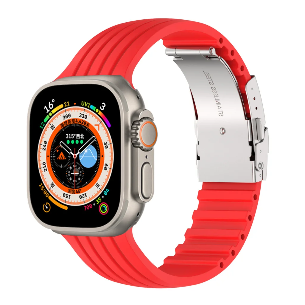 Durable Silicone Wrist Strap for Apple Watch