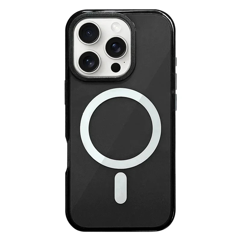 Neon Color Clear Bumper MagSafe Case for iPhone 15 Series