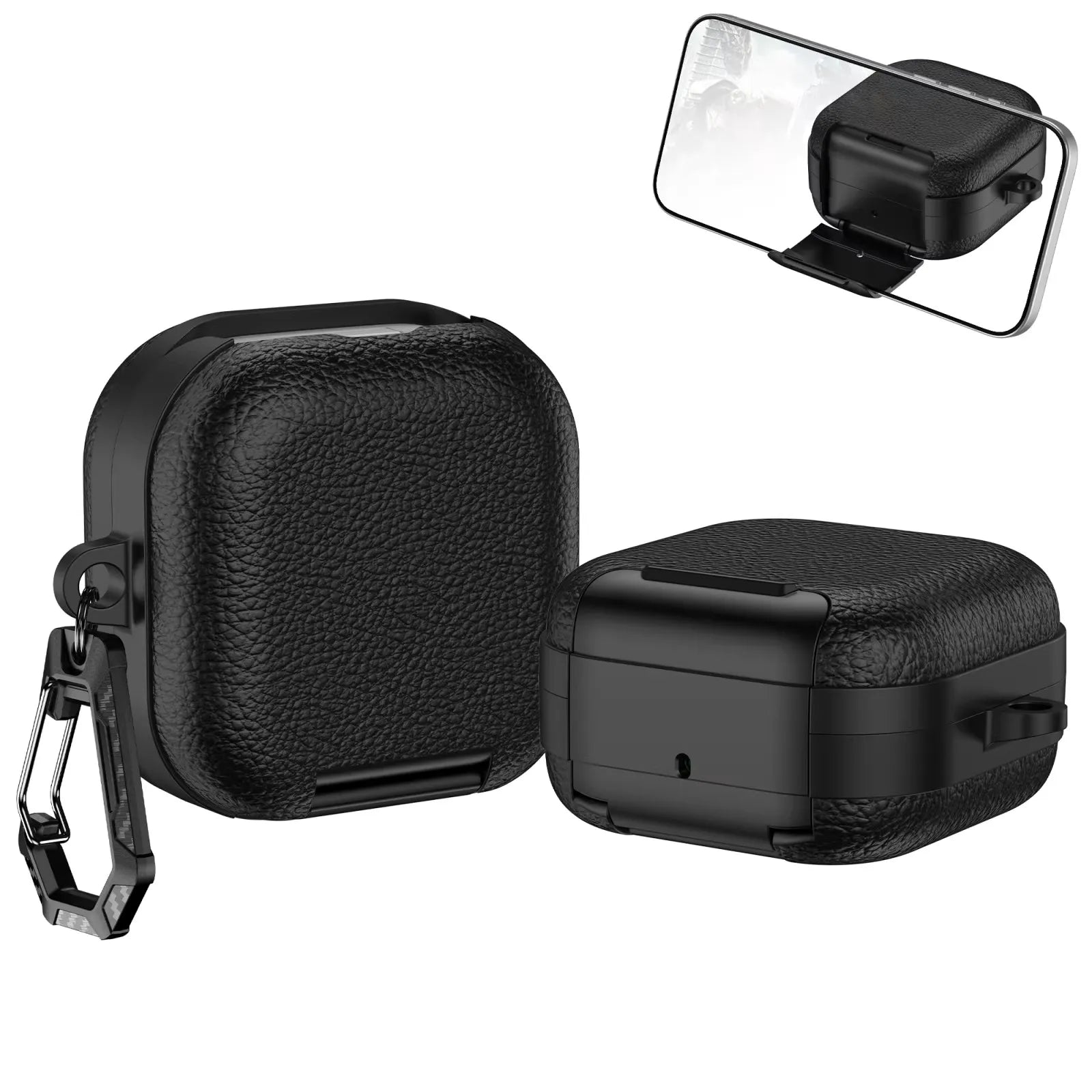Samsung Galaxy Buds 4 / 4 Pro Business Leather Case With Phone Stand