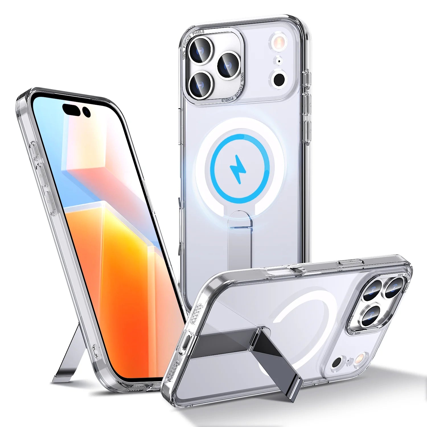 Shockproof MagSafe Case with Invisible Bracket Stand for iPhone 17 Series