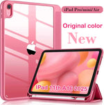 Transparent Folio Case with Built-in Apple Pencil Storage for iPad Pro M5 (2025)