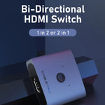 CABLETIME 2-in-1 HDMI Switch & Splitter