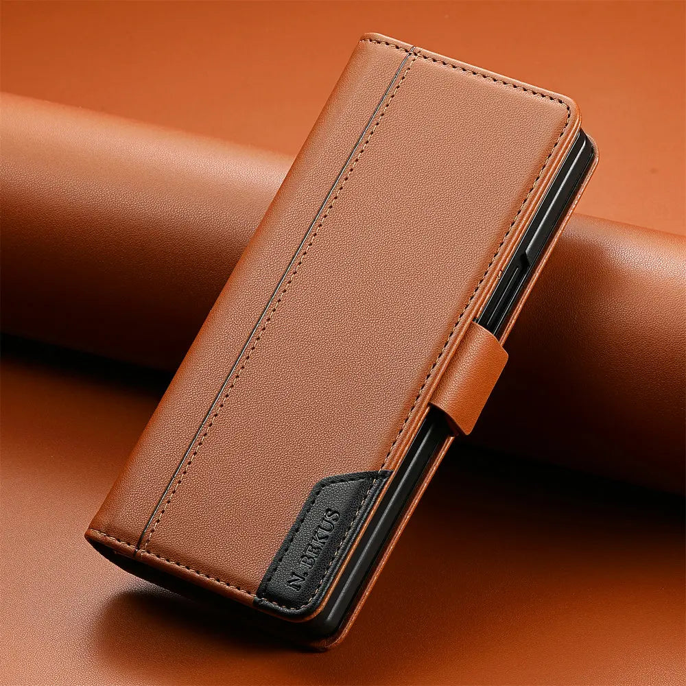 Protective Flip Wallet Case with Card Slot for Samsung Galaxy Z Fold 7