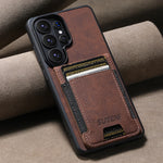 Lychee Grain Leather Case with Magnetic Closure for Samsung Galaxy S26 Ultra
