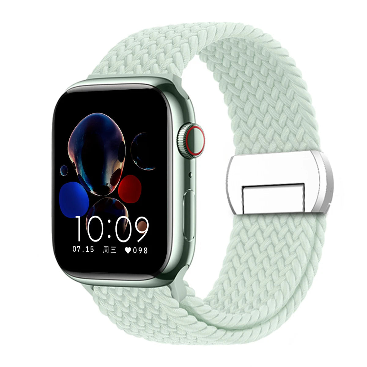 Stretchable Braided Solo Loop with Magnetic Closure for Apple Watch