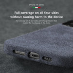 Genuine Cow Suede Leather MagSafe Case for iPhone 14 Series